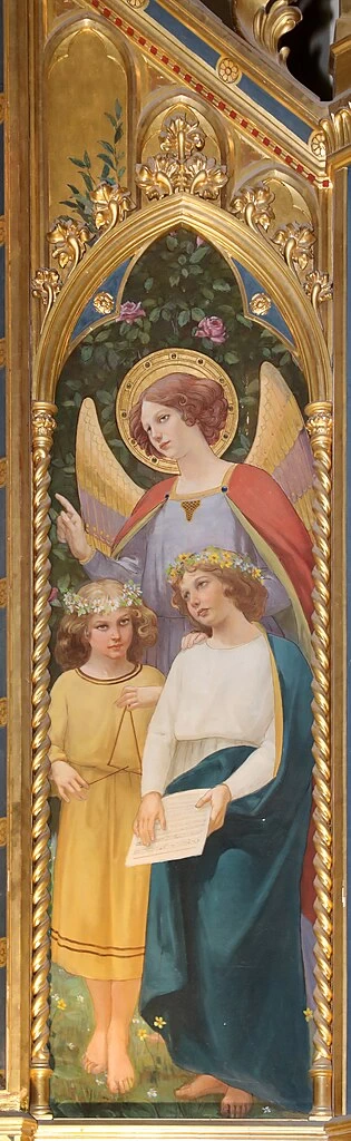 Trittico della Sacra Famiglia - chiesa della Sacra Famiglia, Firenze, dettaglio 5